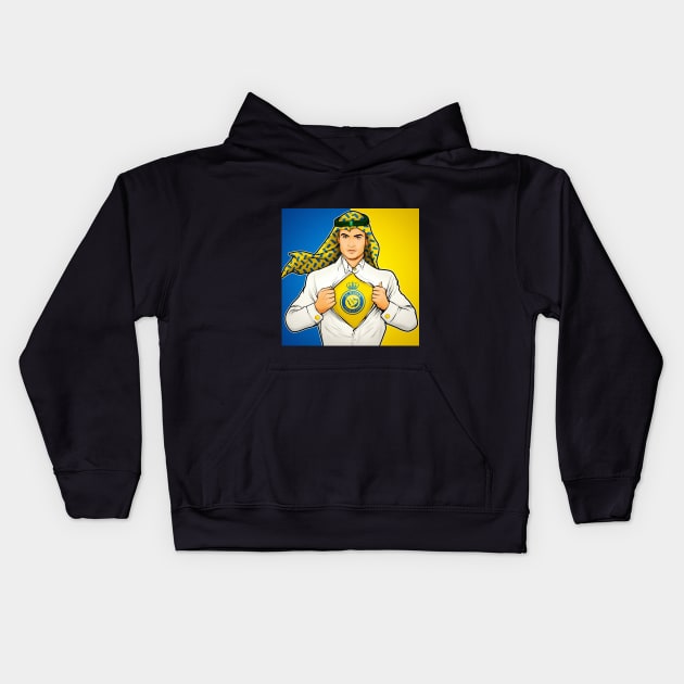 AL Nassr CR7 Kids Hoodie by Zodx99